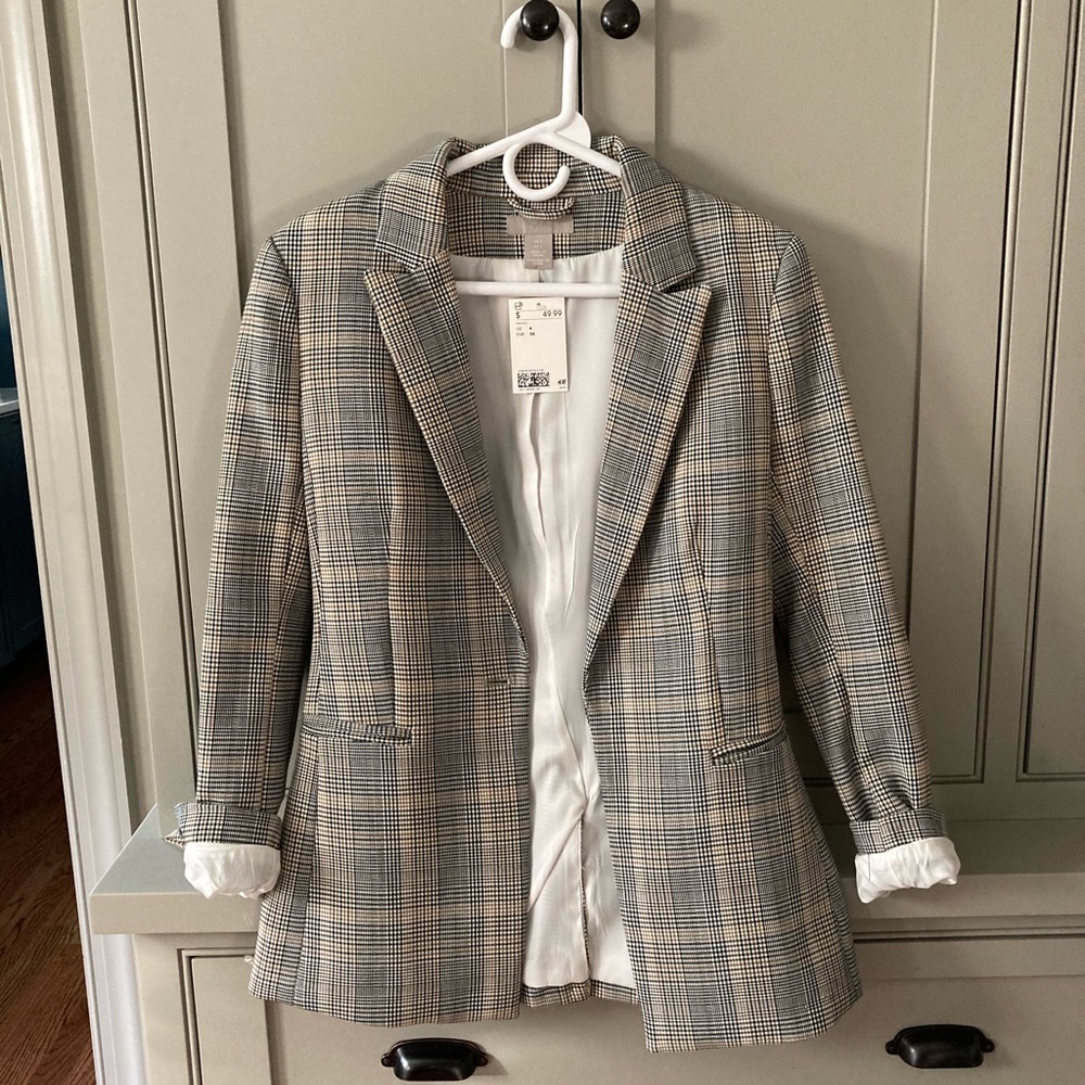 H&M Plaid Blazer